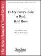 O My Love's Like a Red, Red Rose SATB choral sheet music cover